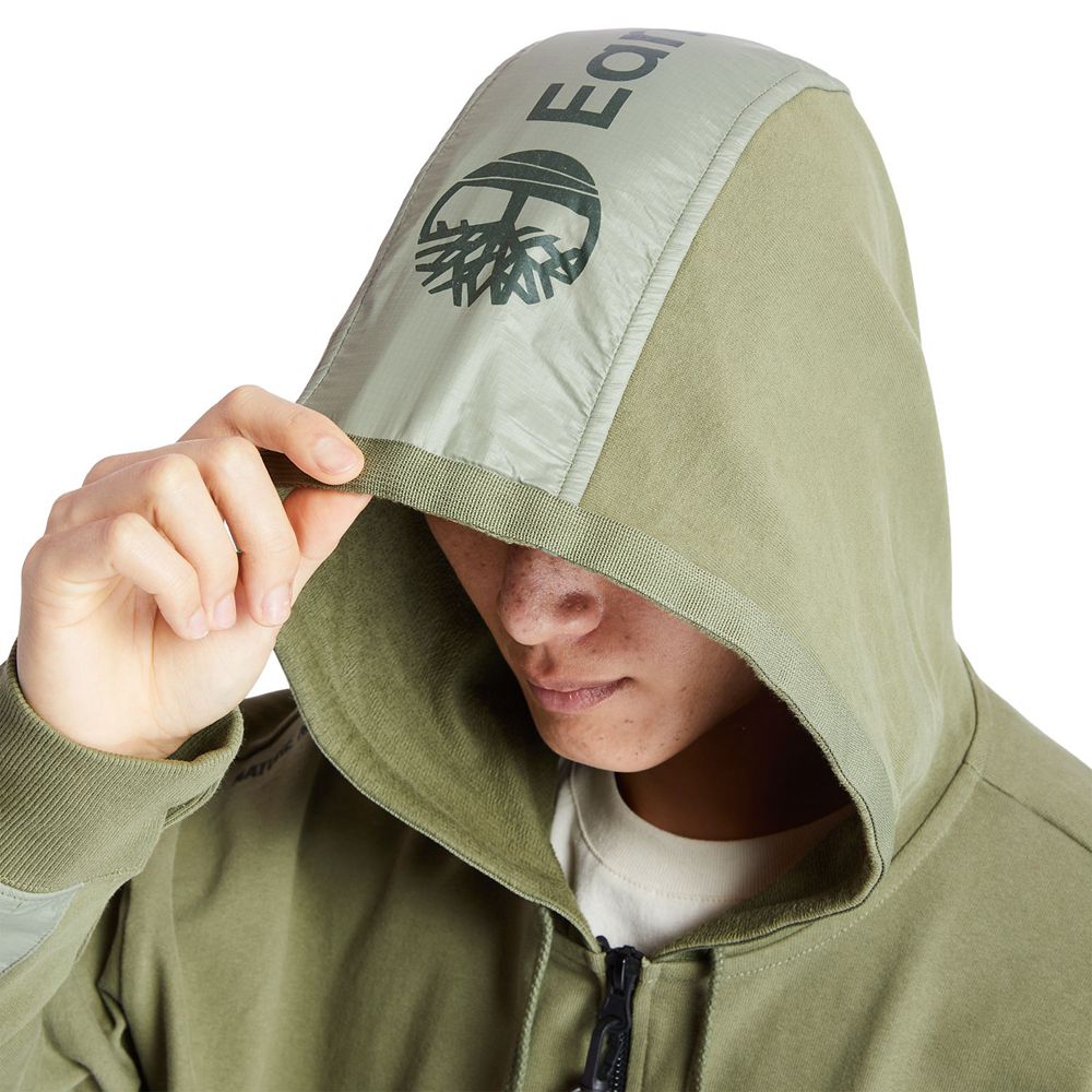 Moletom Masculino - Timberland Ecoriginal Ek+ Hoodie - AHCFS7196 - Verde Oliva